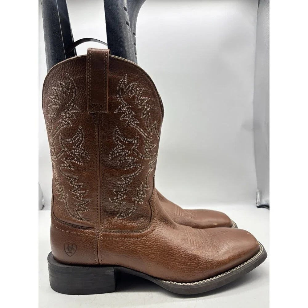 Ariat Sport Latigo Toasted Tan Soft Toe Western Boot 10044559 Mens Size 10EE